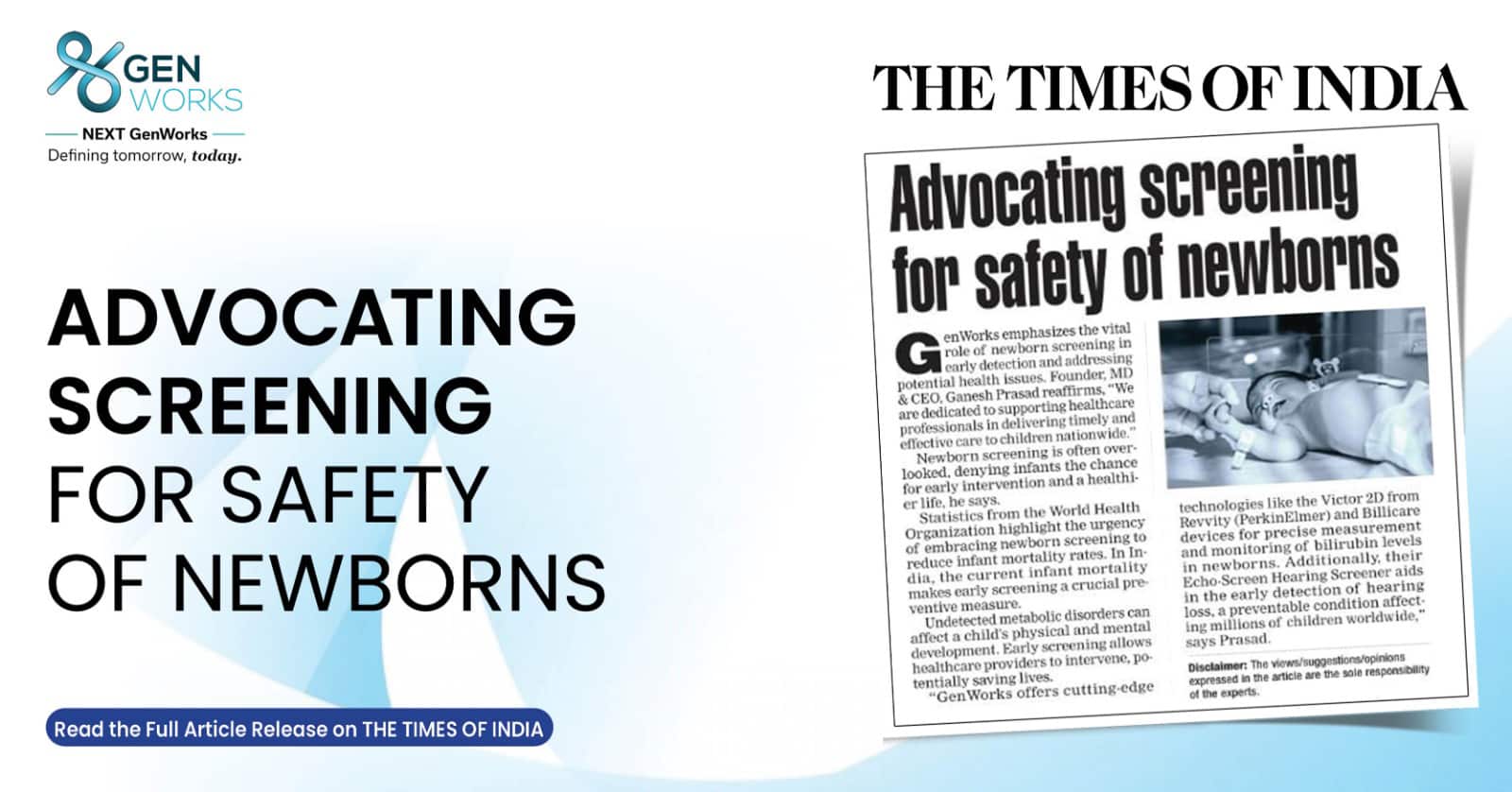 Advocating Screening for Safety of Newborns