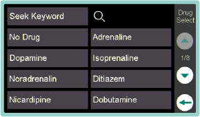 Extensive drug library