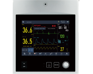 Self adaptive brightness adjustment touch screen